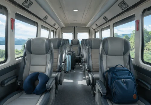 Comfortable group road trip with planned vehicle support