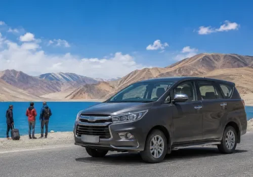 Private vehicle with driver for Leh-Ladakh adventure road travel