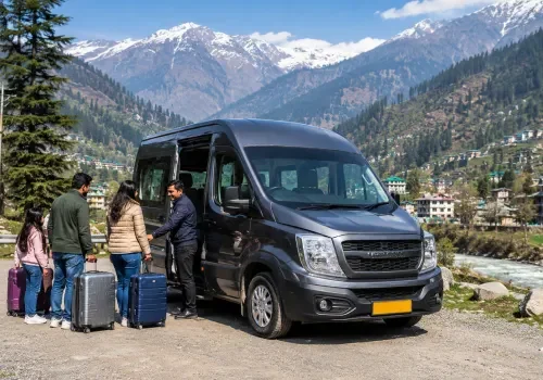 Private tour vehicle with driver for Manali hill station travel