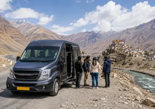 Private vehicle with driver for Spiti Valley road trips and Himalayan routes